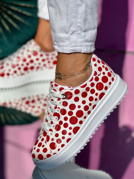 Pantofi Sport Cod: SX81 White/Red - Img 2