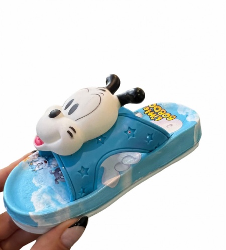 Papuci Cod: Lk01 Dog Light Blue - Img 2