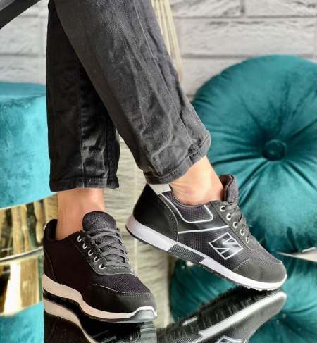 Pantofi Sport Cod: 206 Black - Img 2