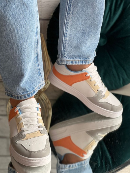 Pantofi sport cod: A28 White/ Orange - Img 2