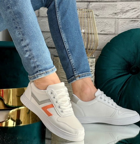 Pantofi Sport Cod: A55 White/Grey - Img 2