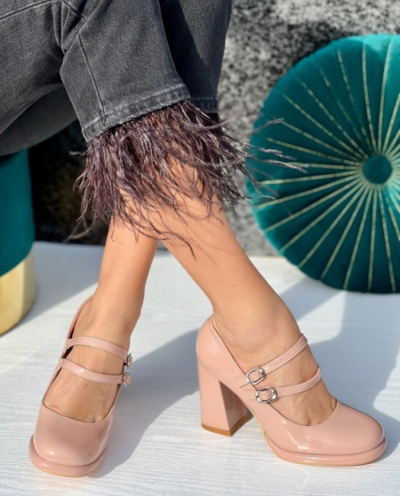 Pantofi Casual Cod:A23-601 Nude - Img 5