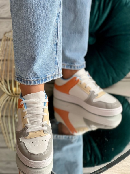Pantofi sport cod: A28 White/ Orange - Img 3