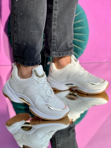 Pantofi Sport Cod:D2208-1 White - Img 2