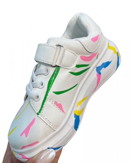 Pantofi sport Cod: D977-2 White/Colour - Img 2