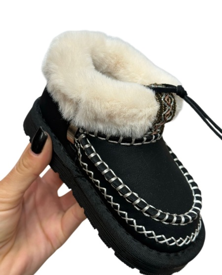 Cizme Copii Cod: E-7 Black - Img 2