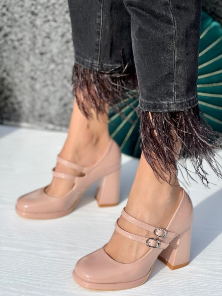 Pantofi Casual Cod:A23-601 Nude - Img 6