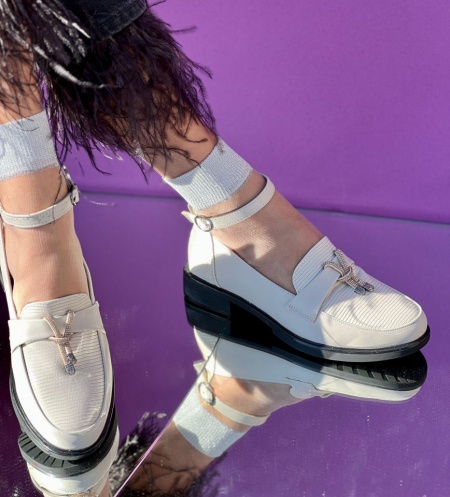 Pantofi Casual Cod:E616Beige - Img 4
