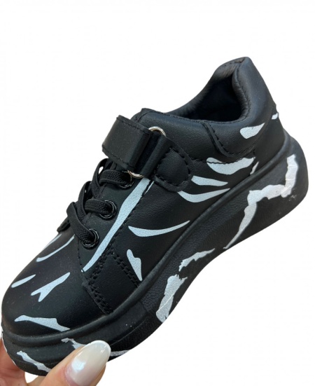 Pantofi sport Cod: D977-6 Black/White - Img 2