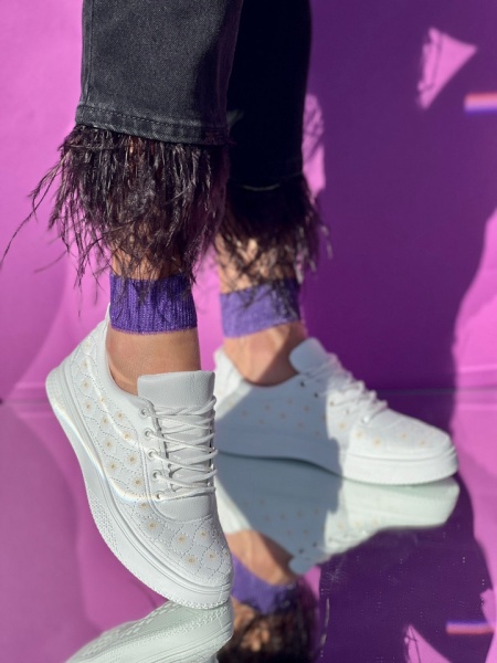Pantofi Sport Cod: F57 White - Img 2