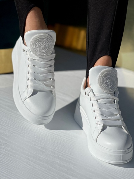 Pantofi Sport Cod: H203 White - Img 2