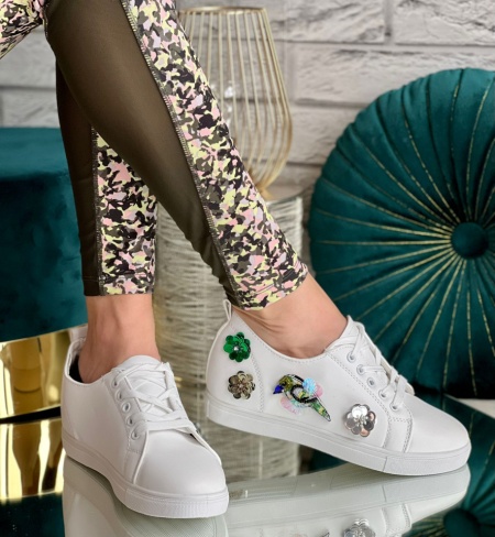 Pantofi sport cod: LDH-01 White - Img 2