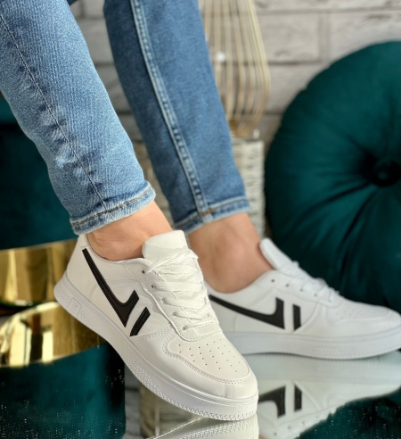 Pantofi Sport Cod: M-3 White/Black - Img 3