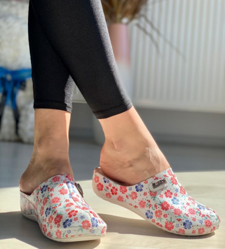 Papuci Dama cod: 112 FLOWER RED - Img 3