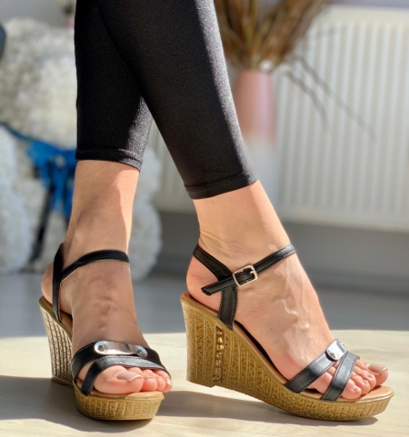 Sandale Cod: 601 Black - Img 3