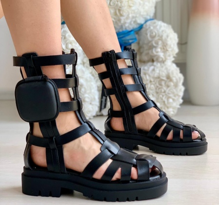 Sandale cod: OM5462-1Black - Img 2