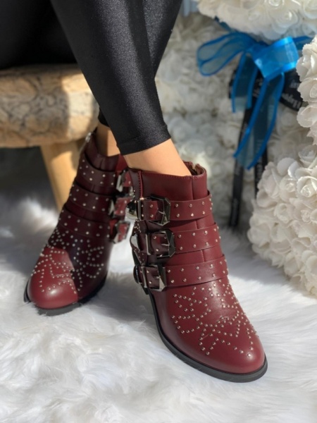 Botine cod: F1208 Bordeaux - Img 2