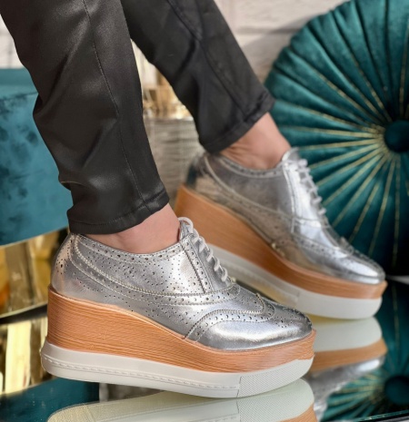 Pantofi cod: VB72050 Silver - Img 2