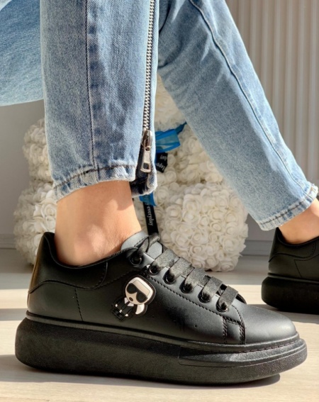 PANTOFI SPORT COD: 6688-7 ALL BLACK - Img 3