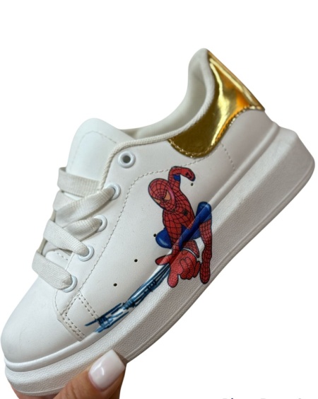 Pantofi sport Cod:D41 White/Gold - Img 2