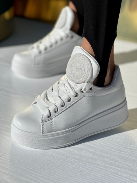 Pantofi Sport Cod: H203 White - Img 3