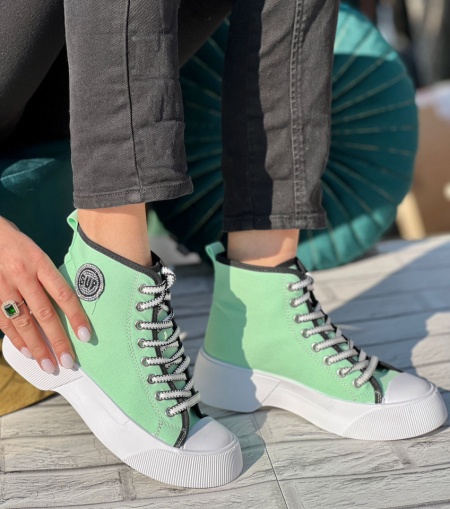 Pantofi sport cod: N7276Green - Img 3