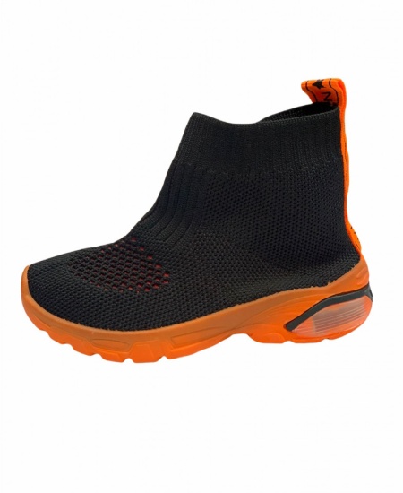 Pantofi Sport cod:R20Black/Orange - Img 2