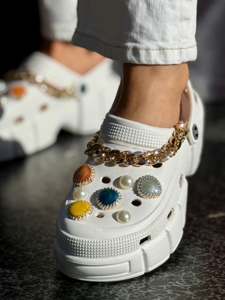 Saboti (CROCS) Cod: RE-56 White