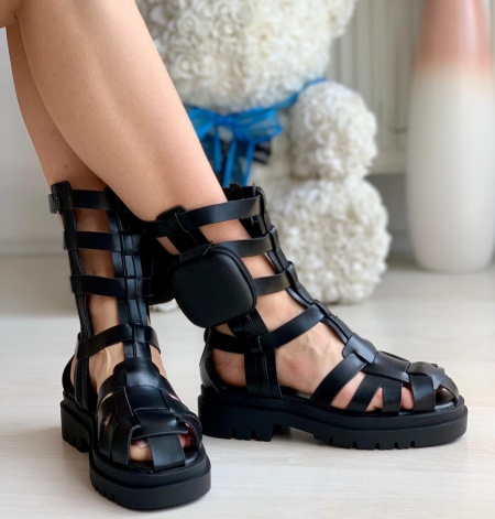 Sandale cod: OM5462-1Black - Img 3