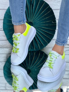 Pantofi Sport Cod: BO-252 White/Yellow
