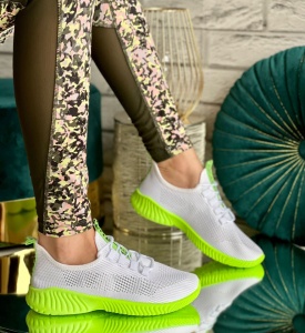 Pantofi sport cod: ZA-7 White/Green