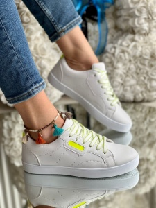 Pantofi sport cod: BO-250 White/Yellow