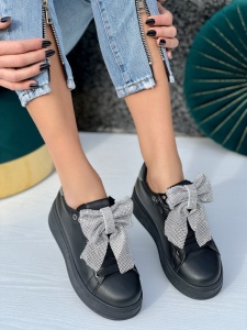 Pantofi Sport Cod: BK-72 Black/Silver