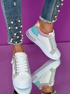 Pantofi sport cod:AB982White/Purple