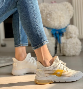 Pantofi sport cod: LT161-2 White/Yellow