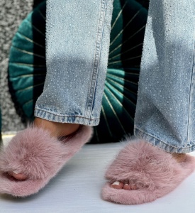 Papuci de casa Cod:903Pink