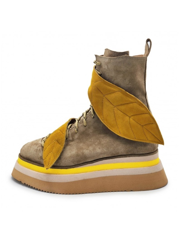 Ghete bocanci Leaf Duet piele naturala