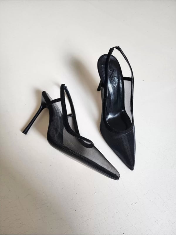 Pantofi cu toc Mesh