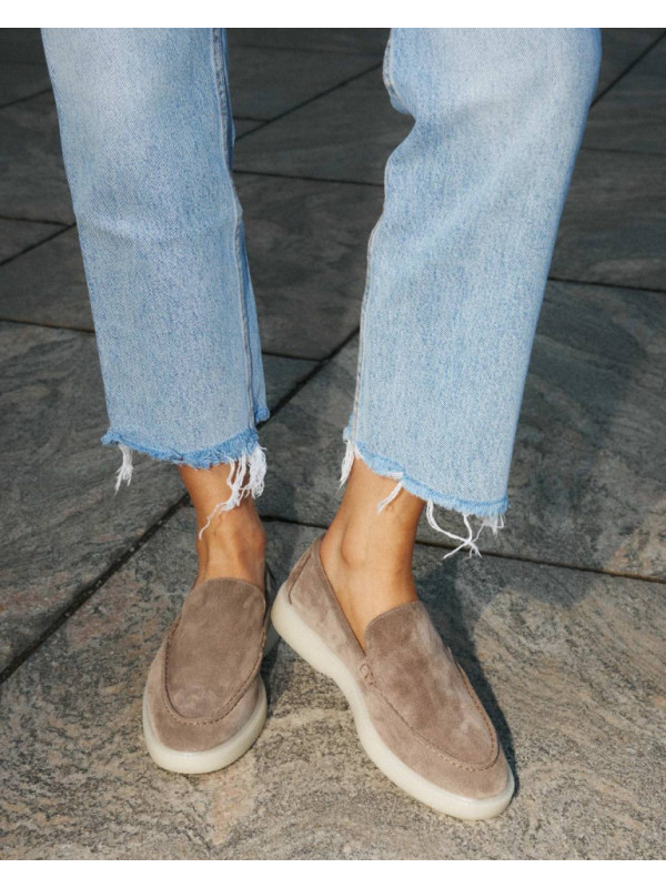 Pantofi mocasini Wisk S piele intoarsa