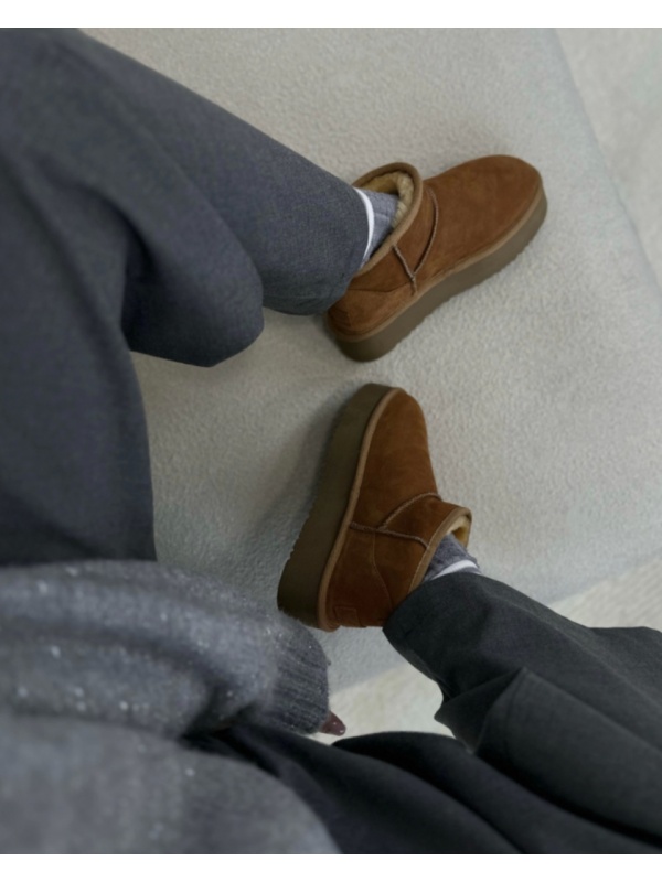 Ghete Snow Camel tip ugg piele naturala