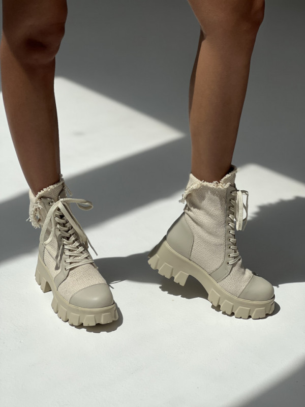 Ghete bocanci de vara Sailor piele naturala