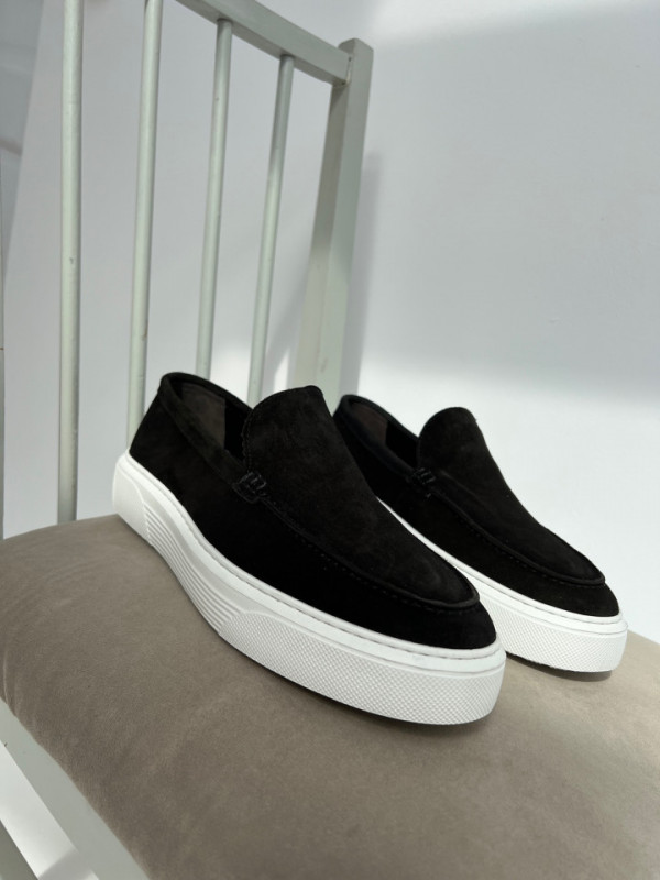 Pantofi Victor Negru Piele naturala