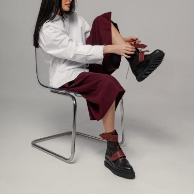 Ghete bocanci Buckle Up piele naturala - Img 7