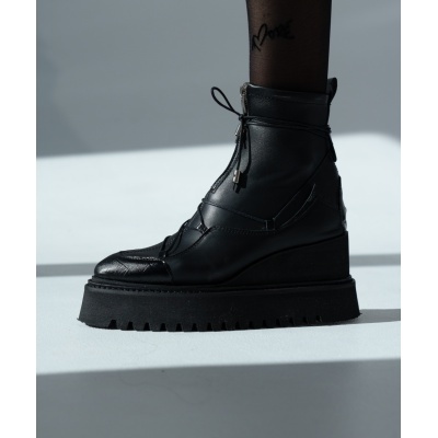 Ghete Marine piele naturală stretch matte