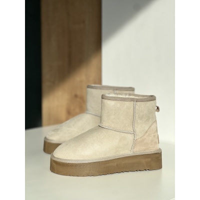 Ghete tip ugg Snow Bej - Img 2