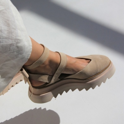 Pantofi Jacqueline Cream Bow