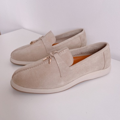 Pantofi mocasini Lara 25' piele intoarsa - Img 1
