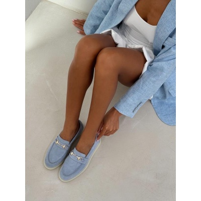 Pantofi mocasini Wisk Blu piele intoarsa - Img 1