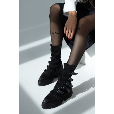 Ghete NORAH Buckle Boots piele naturală - Img 2