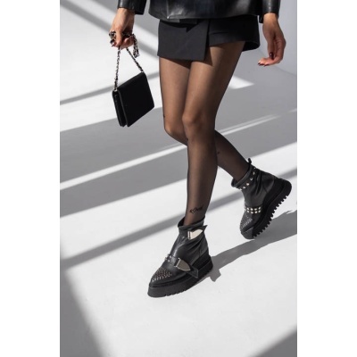 Ghete Rebel piele naturală stretch